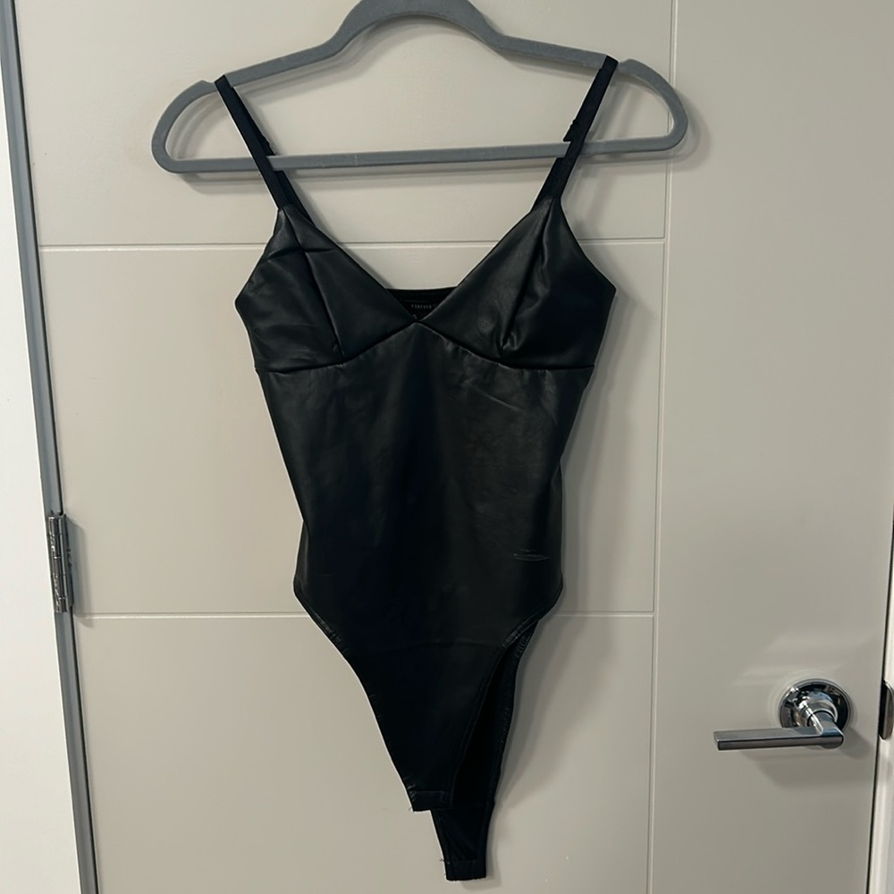 Leather bodysuit